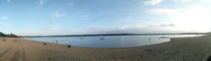 Panoramabild von dem Helenesee